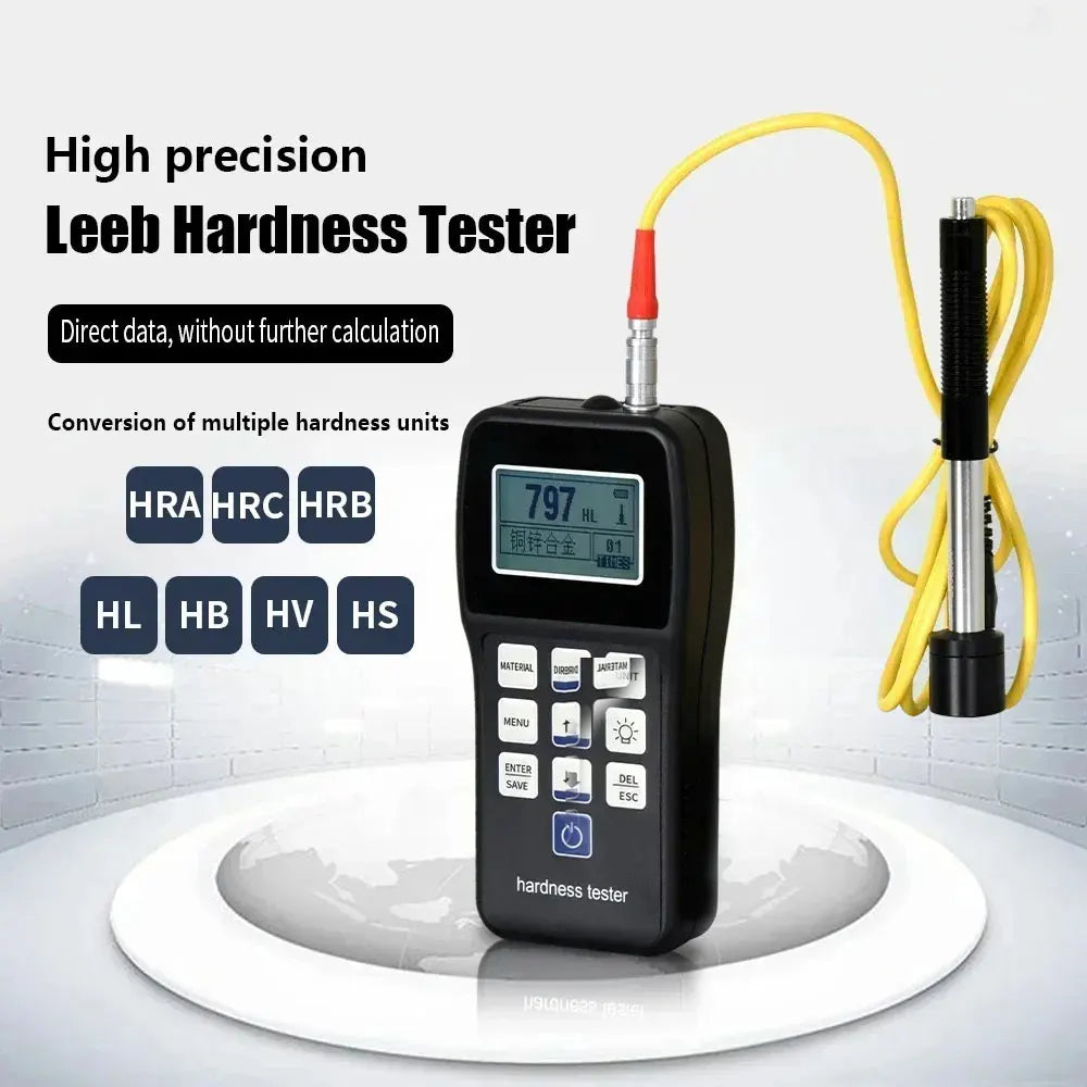 TH-110/120 Leeb Hardness Tester Portable Rebound Meter Durometer HL、HB、HRB、HRC、HRA、HV、HS For Metal Steel Without Standard Block TH-110/120 Leeb Hardness Tester Portable Rebound Meter Durometer HL、HB、HRB、HRC、HRA、HV、HS For Metal Steel Without Standard Block